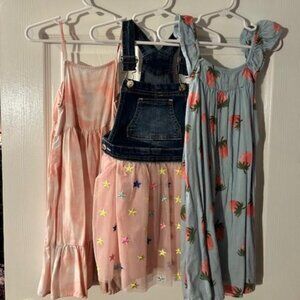 Set of 3 Girls Dresses Size 4T/5T